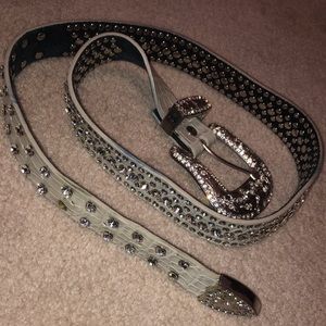 Bling buckle belt